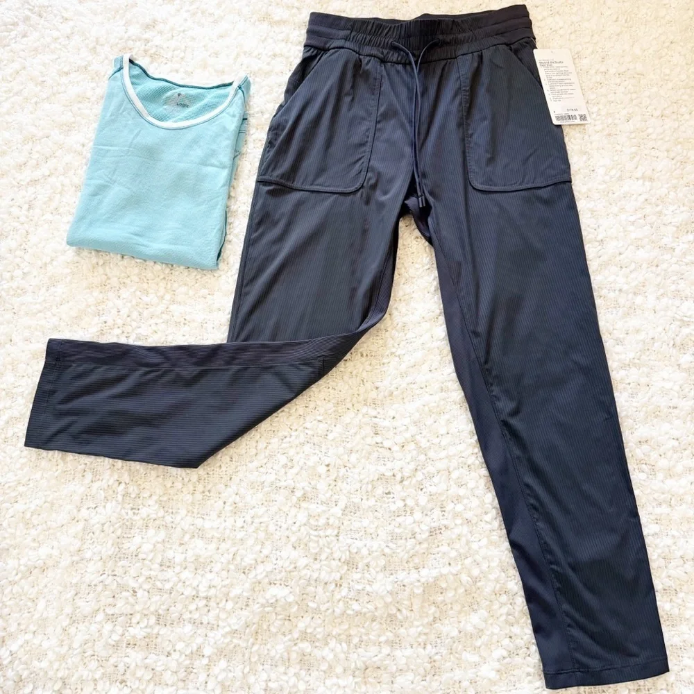 💋lululemon athletica  beyond the studio slip Gray Pants size 6